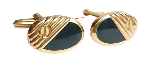 Dunhill cufflinks gold tone - dunhill,