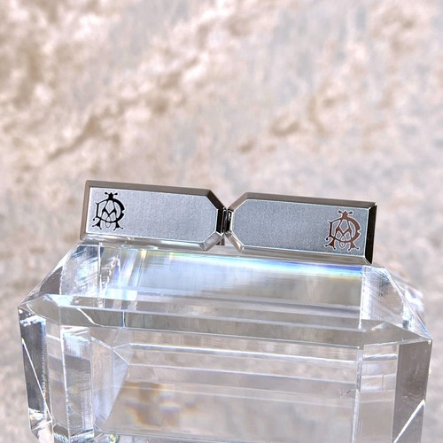 Dunhill cufflinks brushed - dunhill,