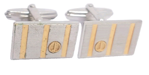 Dunhill cufflinks silver gold - cufflinks,