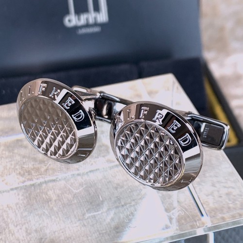 Dunhill cufflinks round dark - dunhill,