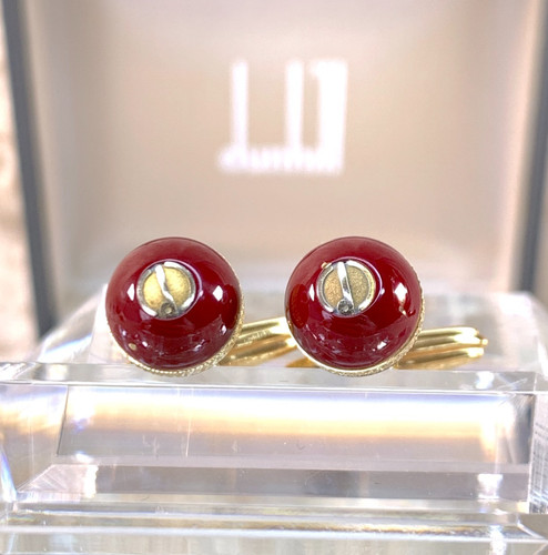 Dunhill cufflinks red ball - cufflinks,