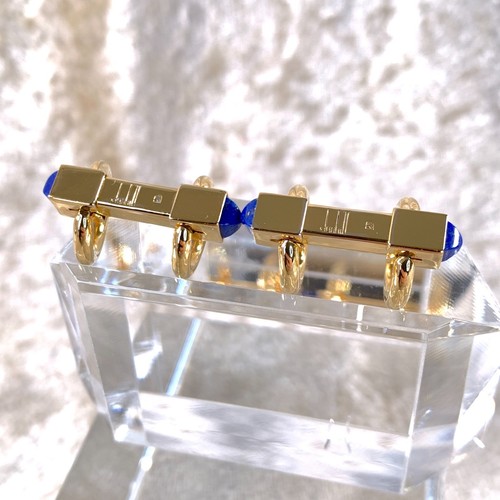 Vintage dunhill cufflinks blue - vintage,