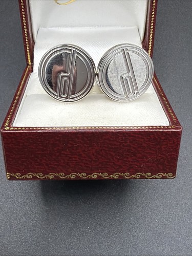 Dunhill silver tone cufflinks - dunhill,