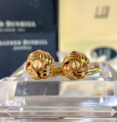 Vintage dunhill cufflinks - dunhill, gold