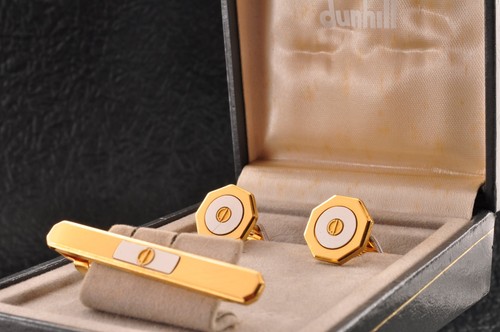 Near mint dunhill cufflinks - mint, "dunhill"
