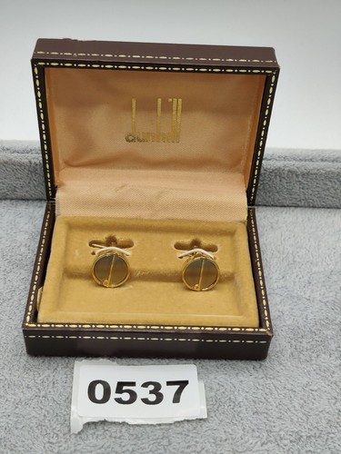 Dunhill gold brown circular - &,
