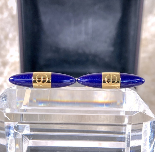 Vintage dunhill cufflinks - vintage, blue