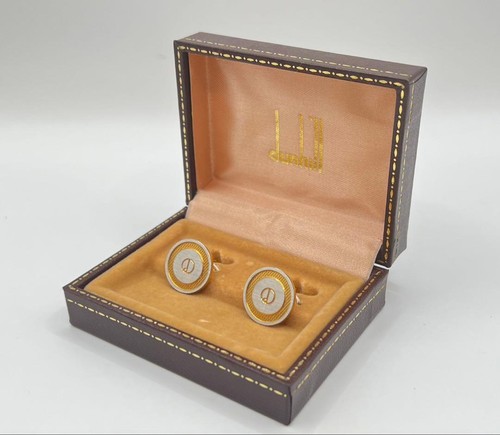 Dunhill cufflinks silver tone - silver,