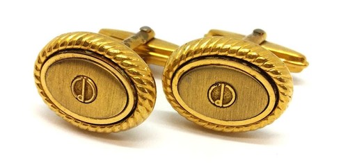 Dunhill oval cufflinks - cufflinks, logo